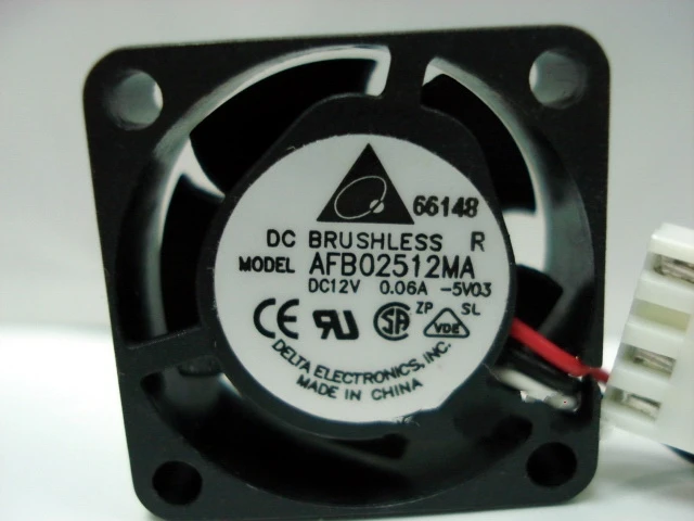 Для delta AFB02512MA 2510 25 мм DC 12V 0.06A двойной шаровой 3 P осевой мини микро Вентилятор