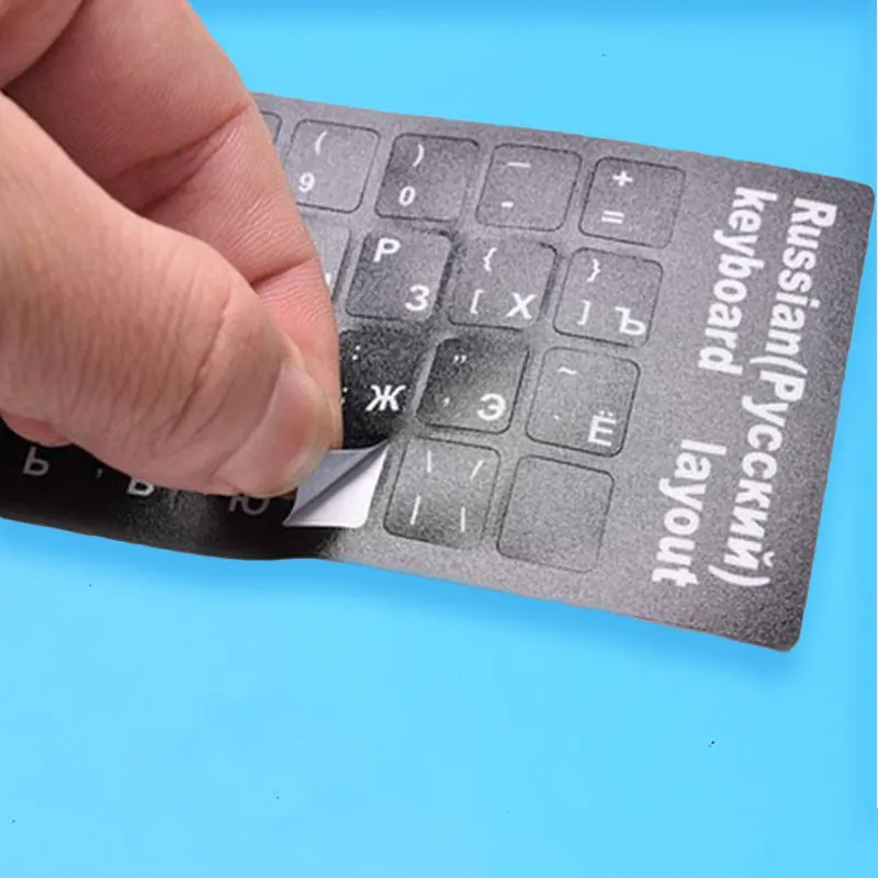 Русский/арабский/Французский клавиатура крышка наклейки для Mac Book ноутбук PC Клавиатура компьютер письмо макет Чехлы для клавиатуры плёнки