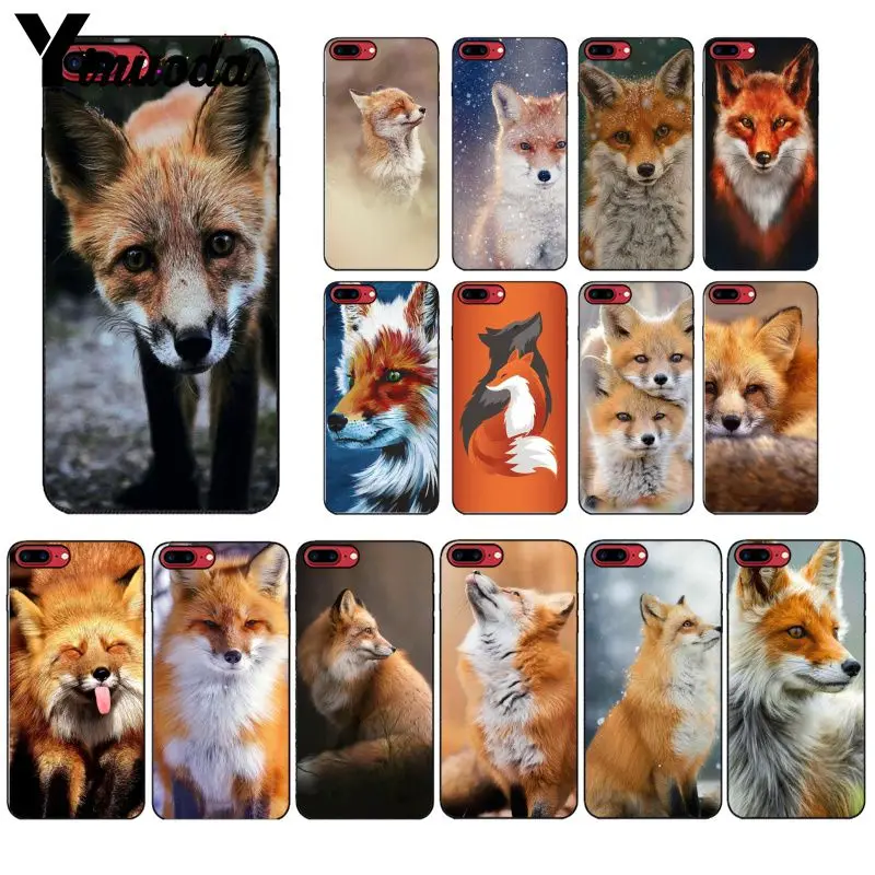 Yinuoda аниме лиса Забавный foxs милый мягкий Силиконовый ТПУ чехол для телефона iPhone 5