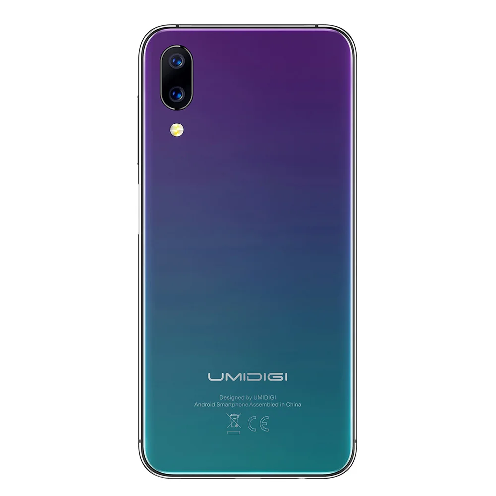 Смартфон UMIDIGI One 4G 5 86 дюймов 19:9 Android 8 1 MTK6763 Восьмиядерный 4 Гб ОЗУ 32 ПЗУ gps 16.0MP Лицо ID