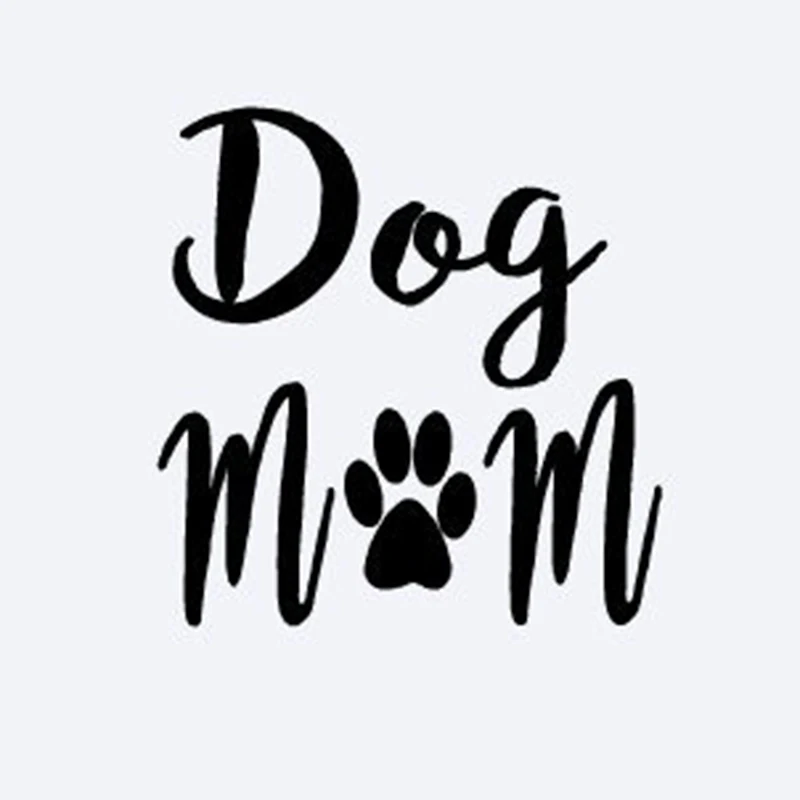 

Dog Mom Decal Vinyl Sticker Cars Trucks Vans Walls Laptop Art Painting Car Stickers Vinyl Decor Decals