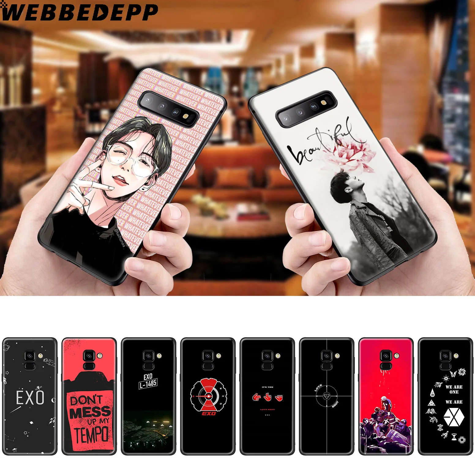 WEBBEDEPP Exo диапазонах K поп силиконовый чехол для samsung Galaxy A3 A5 A6 A7 A8 A9 A10 A20 A30 A40 A50 A70 M10 M20 M30