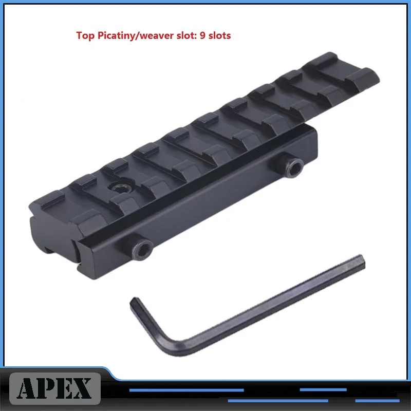 

1 set 11mm to 20mm Dovetail Weaver Picatinny Rail Mount Adapter Converter Scope Base