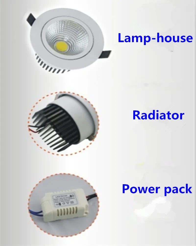 30 шт. 5 Вт Светодиодный светильник для потолка COB холодный белый/теплый белый светодиодный светильник AC85V-265V
