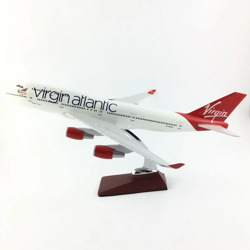 45-47 см virgin Atlantic Боинг 747-400 1:150 B747 сплава модели самолетов Коллекция Модель Игрушечные лошадки Подарки, Бесплатная экспресс EMS/DHL доставки