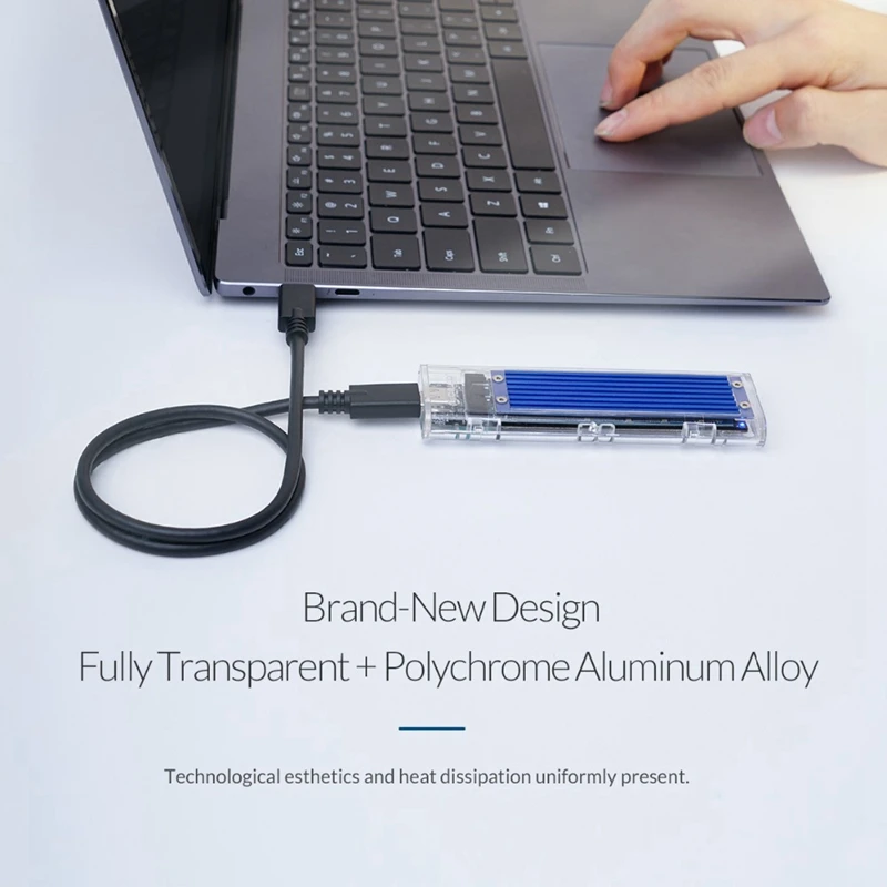 Orico Nvme M.2 type C Ssd Корпус чехол M ключ прозрачный Внешний Usb 3 1 Gen2 10 Гбит/с Поддержка Uasp