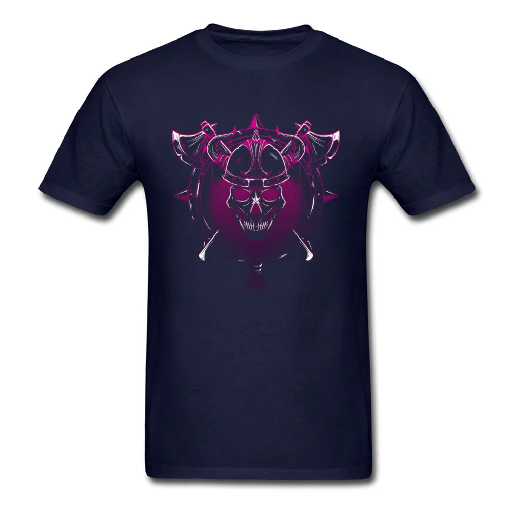 Tops Shirts VIKING Summer Fall 2018 Newest Normal Short Sleeve 100% Cotton O-Neck Men T Shirts Normal Tee Shirt VIKING navy