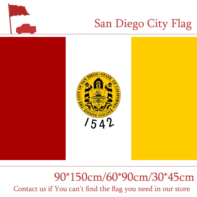 San Diego City Flag California State 90*150cm 60*90cm 3x5ft Custom 30*45cm Car For Event / Office Home decoration | Дом и сад