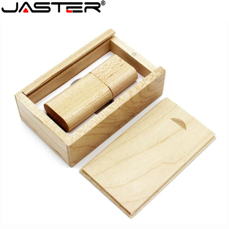 JASTER Wooden USB Flash Drive Pendrive Memory Stick + gift Box pen