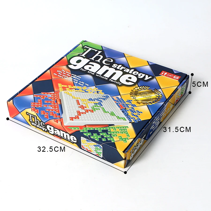 The Blokus  strategy game version blokus broad game funny toys  for the whole family, 2 Player and 4 Player Version for choose 2