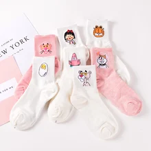 Elegant Lovely Cartoon Sweet Cotton Women Socks Cute Animals Character Ladies and Female Socks Fashion Casual