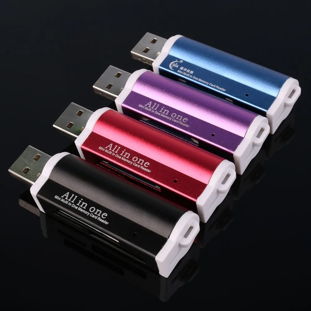 USB All in one Mini Multi Memory Card Reader support M2 MS Micro SD/TF