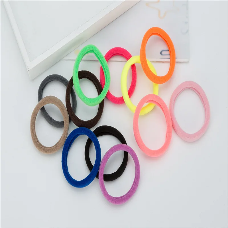 20Pcs/lot High Elasticity Hair Rope Women Candy Color Rubber Band Ring Ponytail Holder Girls Hair Accessories