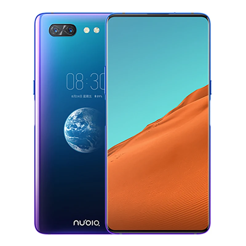 Мобильный телефон Nubia X, 6,26 дюймов, 6 ГБ/8 ГБ ОЗУ, 64 ГБ/128 Гб ПЗУ, Восьмиядерный процессор Snapdragon 845, Android 8,1, двойная камера, 3800 мАч, смартфон