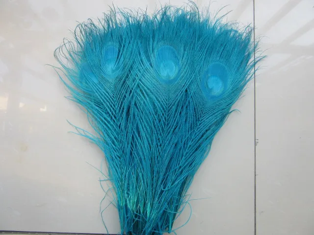 

Wholesale! Beautiful blue peacock eye feathers 10 pcs 25-30 cm / 10-12 inches decoration celebration