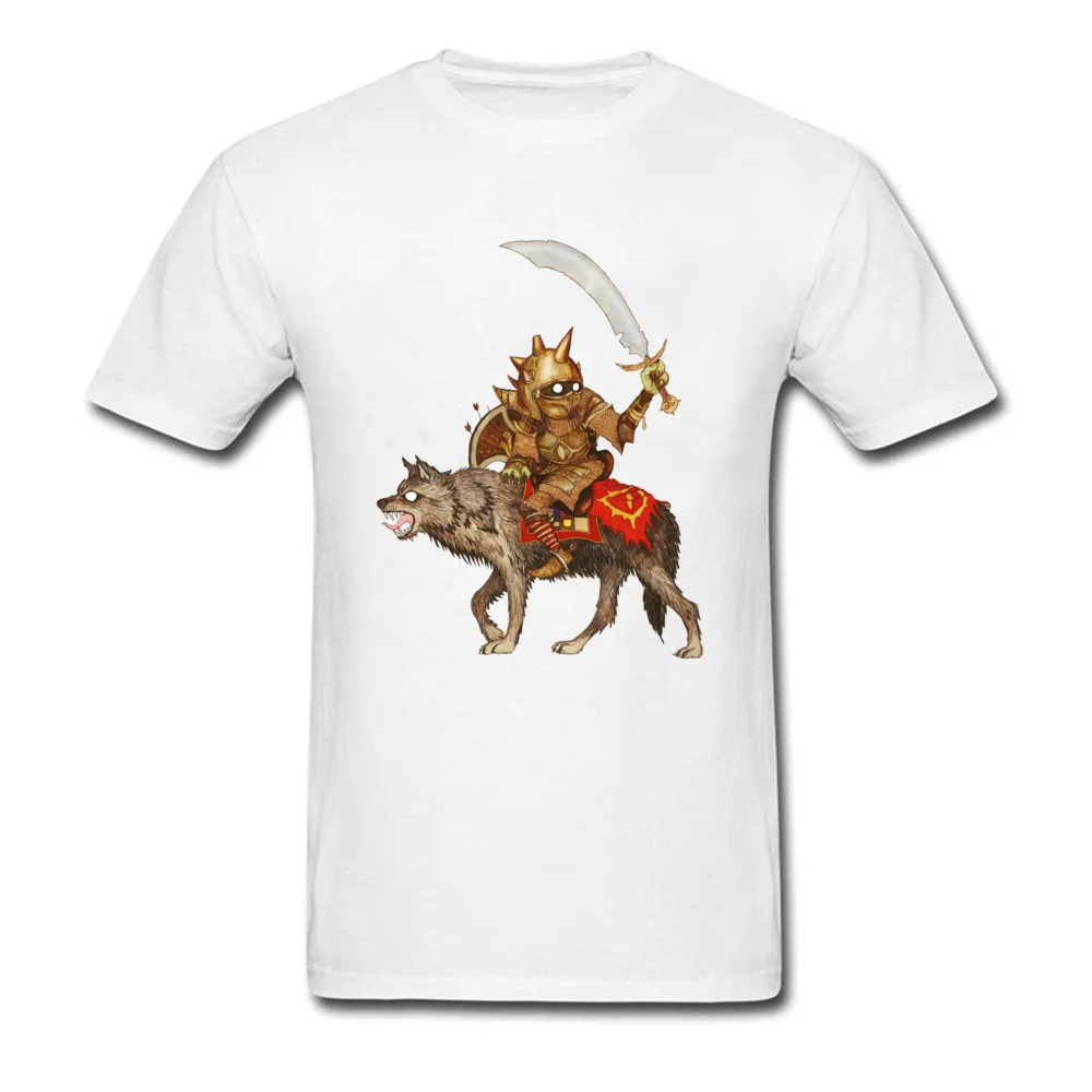 Goblin Wolf Crew Neck Top T-shirts April FOOL DAY Tees Short Sleeve Cheap Cotton Custom Tops Shirt Casual Men Wholesale Goblin Wolf white