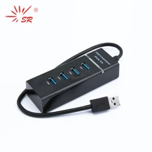SR высокое количество USB 3,0 концентратор 4 порта расширенный с светодиодный свет для компьютера ПК ноутбука
