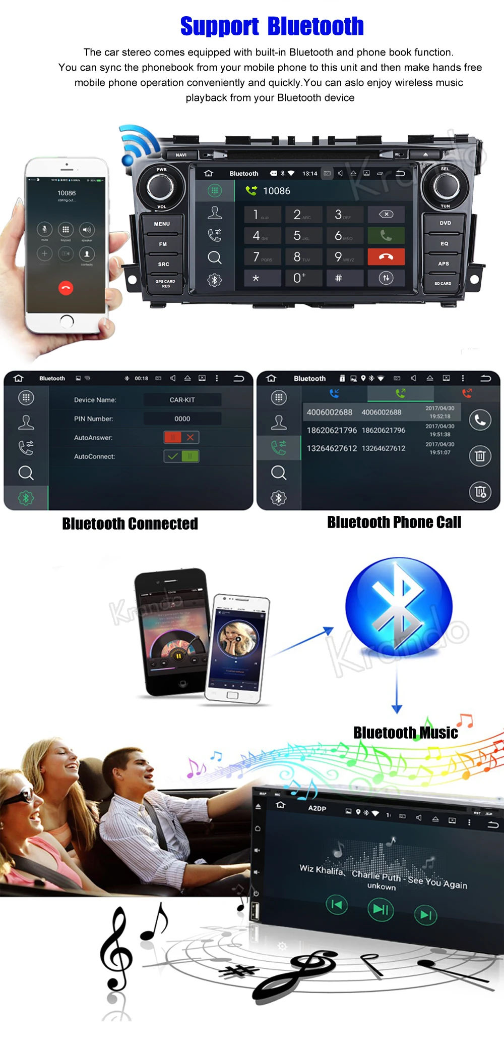 Sale Krando Android 8.0 8" car DVD player with gps for Nissan Teana Altima 2013+ multimedia navigation system WIFI 4G 3