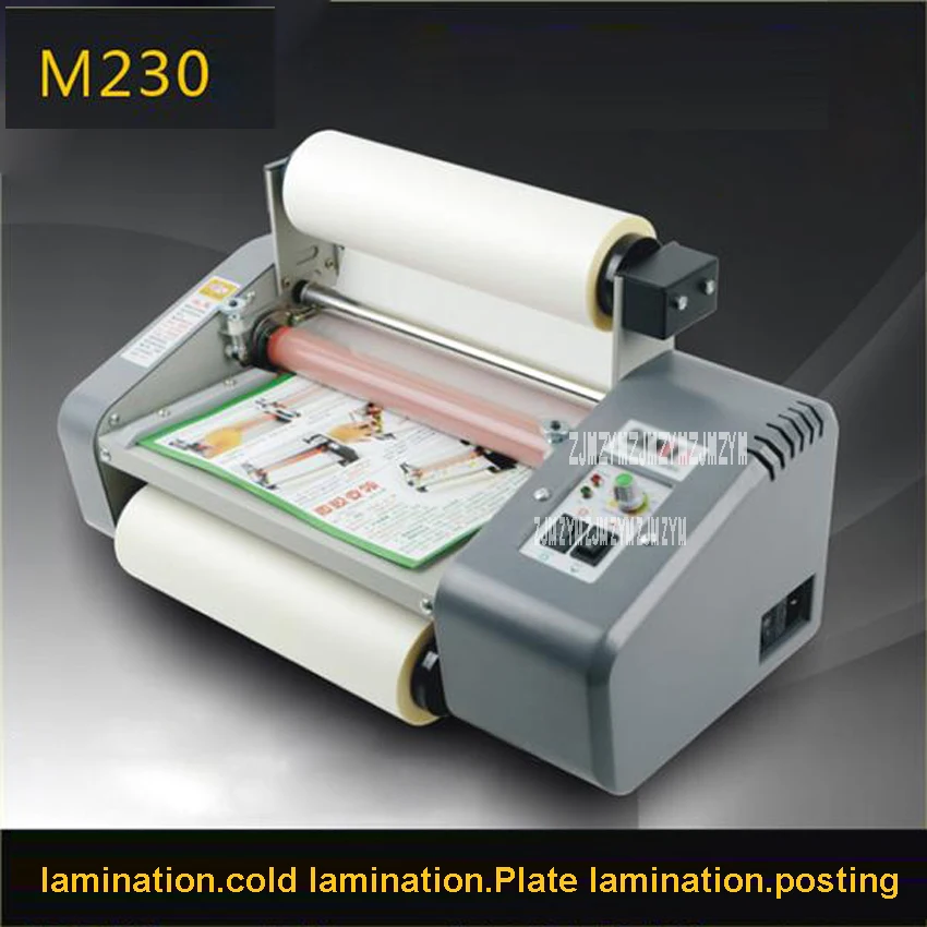 

1pc 11th Laminator Hot Roll Laminating Machine,0.8m/min High-end Speed Regulation Laminating Machine M230 A4+ 220v/50HZ/450W