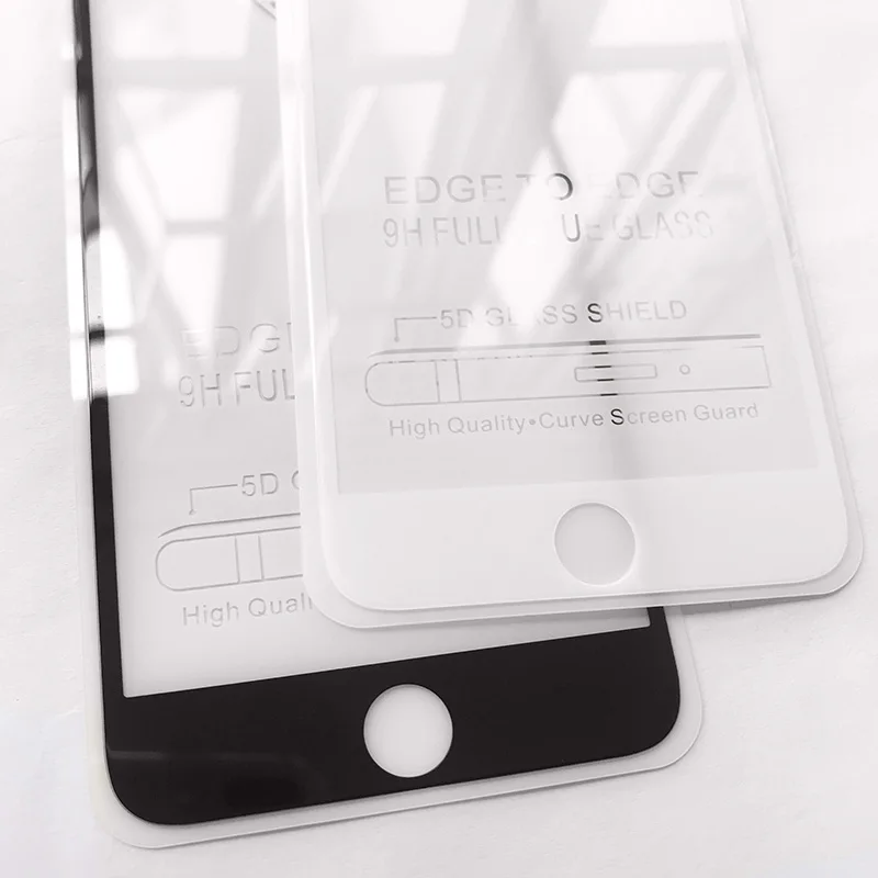 4 шт./партия KUKOWDEE 3D полное покрытие закаленное стекло для iPhone 7plus X 10 i8 6s plus 4," 5,5" дюймов Защитная пленка для экрана