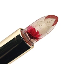 Moisturizing Waterproof Lipstick Flower Jelly Fruit Lip Balm Stick Temperature Change Moisturizer Bright Surplus Lips Cosmetic