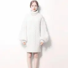 New autumn winter women long sweater European style fashion high-necked Removable pullover sweater female tops T757