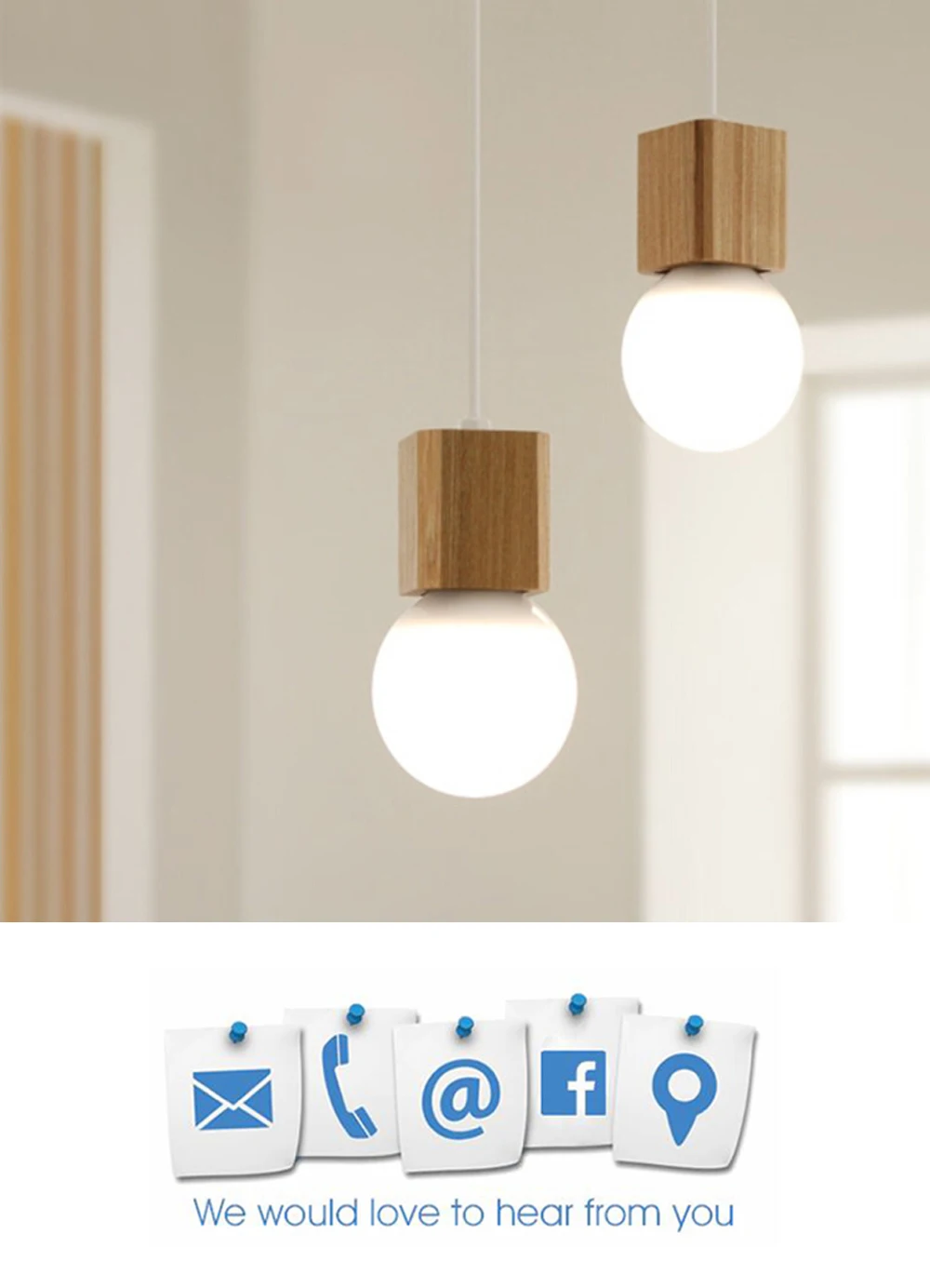 Винтажный подвесной светильник с деревянным патроном, современный подвесной светильник в винтажном стиле для внутреннего потолка, декоративный светильник без лампы