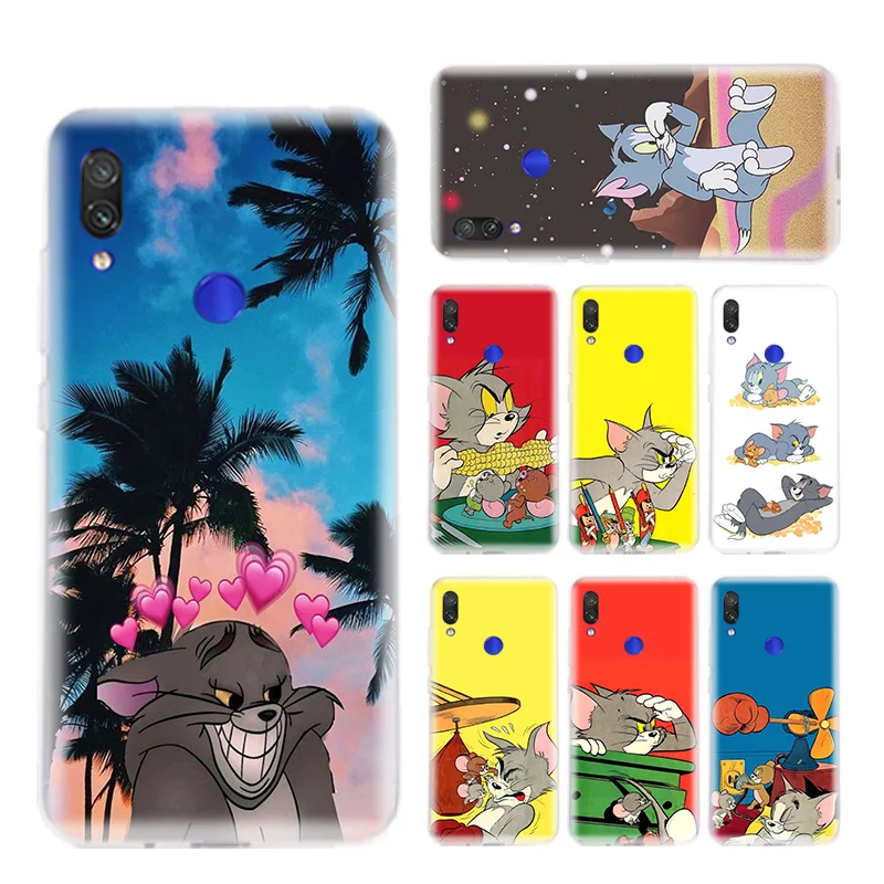 

Toms and Jerrys Cartoon Phone Case for Xiaomi Redmi S2 Y3 Y2 Note 7 7S 6 5 Pro 4 4X Mi F1 9 8 A2 Lite Pattern Cover Capa Coque