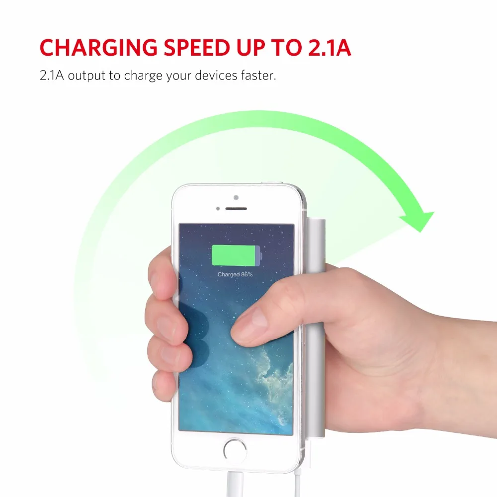 Yoobao SP6 6000 мАч карманный внешний аккумулятор с двойным входом (Micro & Lightning) для iPhone
