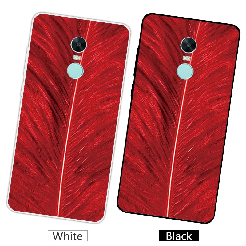 Для Xiaomi Redmi Note 4X 4 X Coque Plumage задняя крышка для Чехлы глобальной версии силиконовый