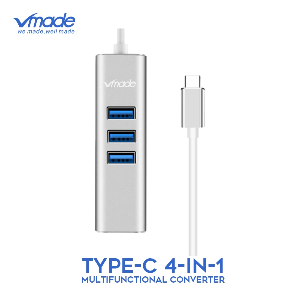 

vmade USB Hub 3.0 Multi port USB 4/3 Port USBC Hub High Speed transmission 5Gbps Type-C USB Splitter for PC MacBook Pro Samsung