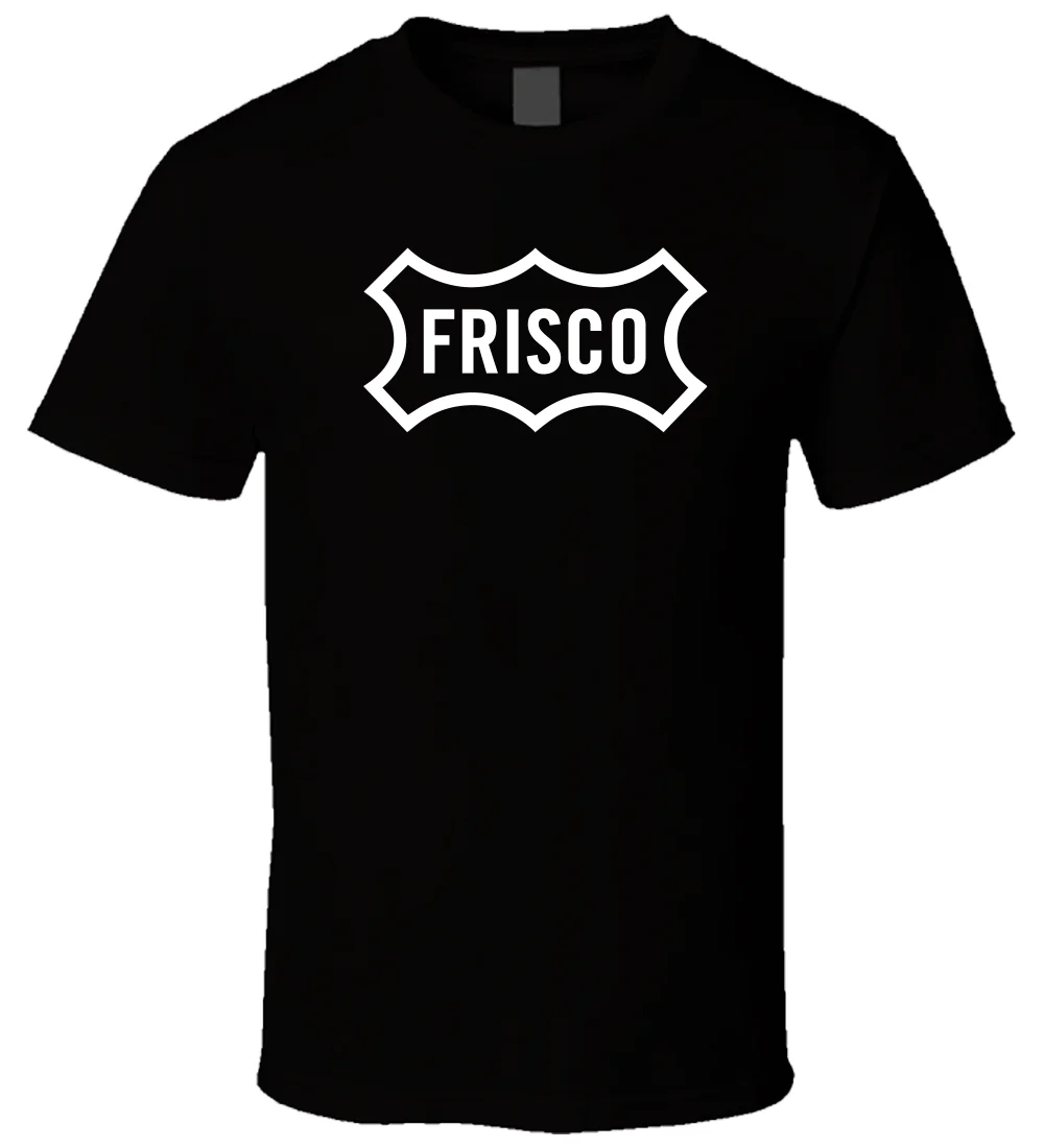 FRISCO 4 New Hot Sale Black Men T Shirt Cotton Size S - 3XL 2018 Short Sleeve Cotton T Shirts Man Clothing Slim