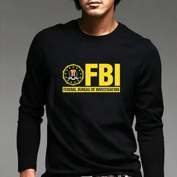 Federal Bureau of definance FBI забавная Милая футболка federal tee форменная s jersey humor geek nerdy с