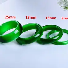 Натуральный ручной работы зеленый браслет кошачий глаз женский браслет амулет ювелирные изделия браслеты