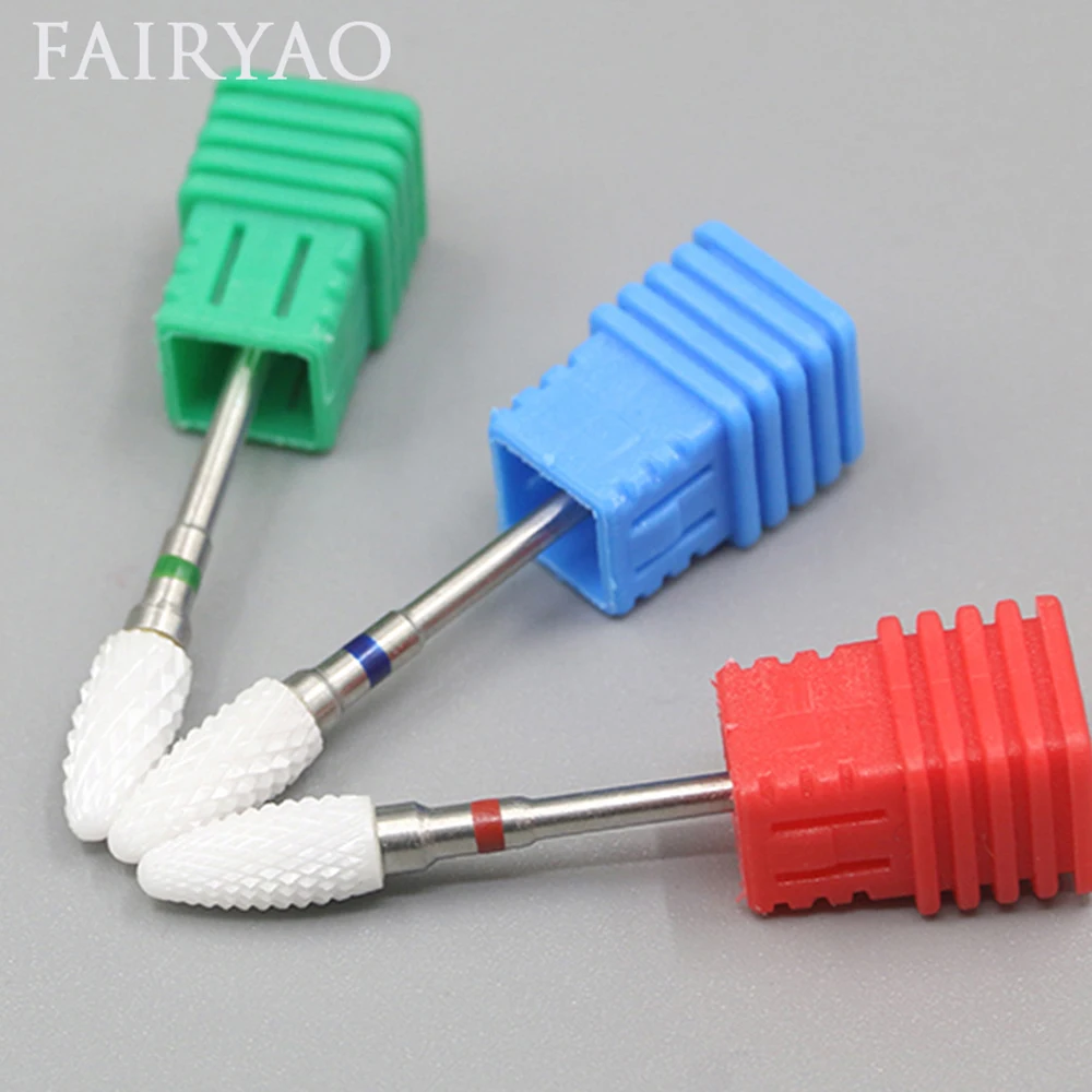 

Electric Ceramic Cuticle Clean Burr Nail Drill Bit Rotary Mill Cutter Manicure Pedicure For Nail Drill Machine Accessories HOT