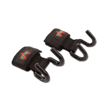 

2 Pcs Lifting Steel Hooks with Wrist Straps Heavy Duty Metal Best Power Weightlifting Premium Padded Hook Glove
