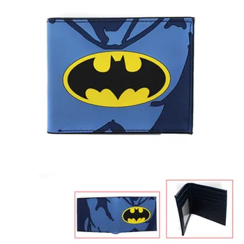 

American Film The Avengers Hero picture Short Wallet High Quality PU Leather Student Purse Captain America/Bat man/War Machine