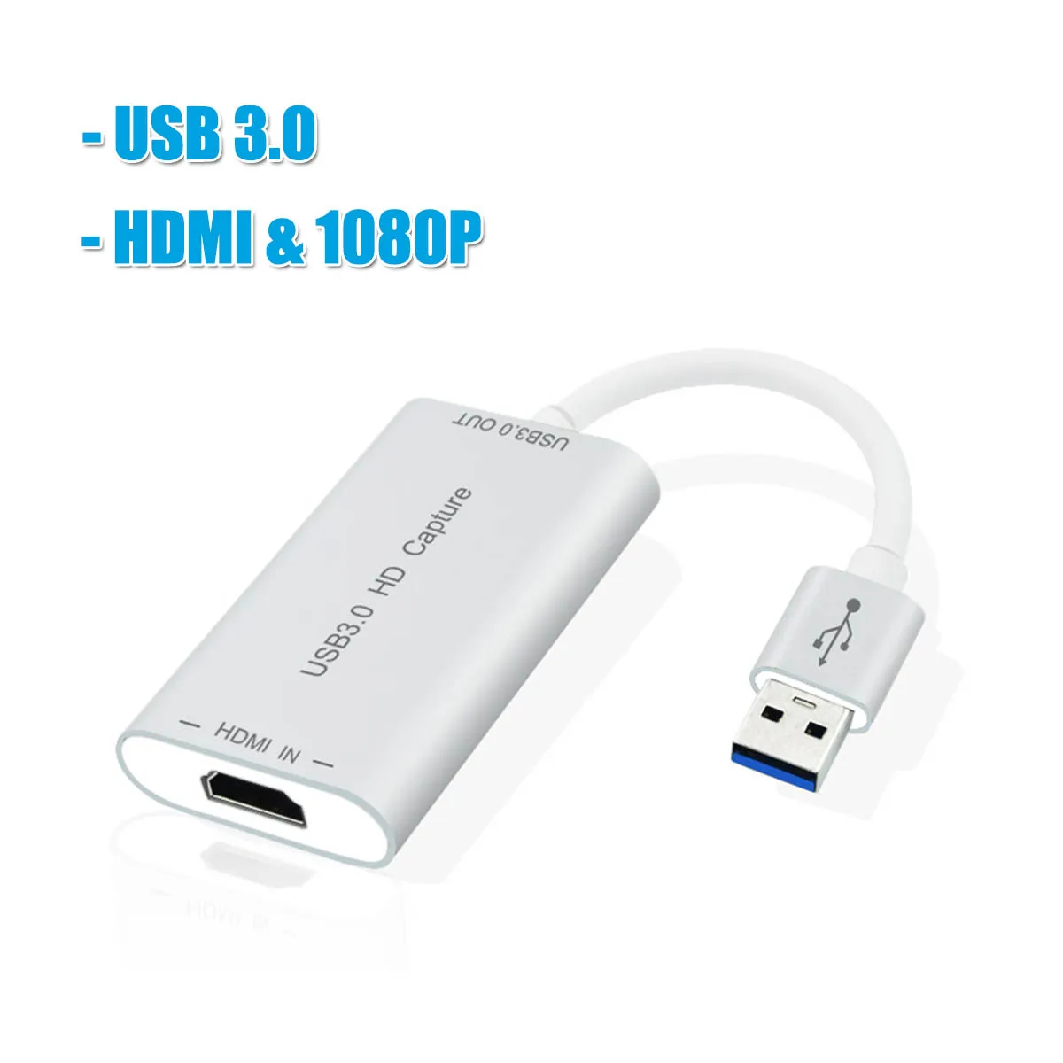  HDMI a USB 3.0 Scheda di Acquisizione HD Dispositivo Dongle 1080P 60fps Video Audio Adattatore Grab