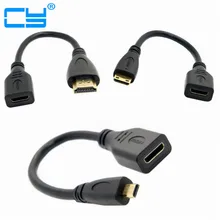 100pcs Lot HDMI Micro HDMI Mini HDMI 1 4 Male to Mini HDMI 1 4 Female