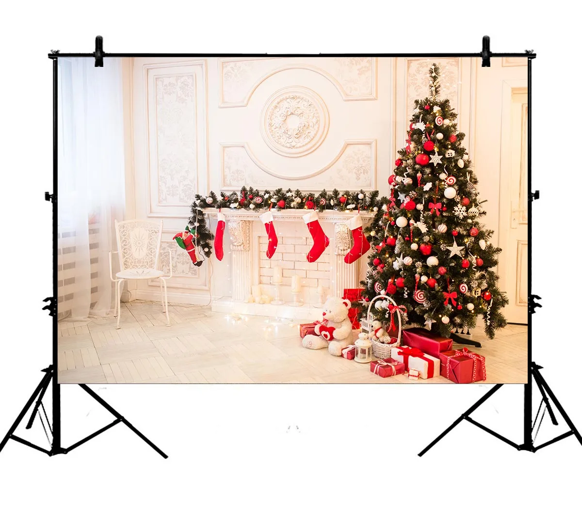 

5x7ft Christmas Tree Polyester Photo Background Portrait Backdrop