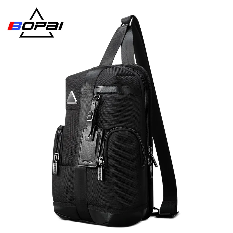 

BOPAI Famous Brand Design Men Backpack 3 Using Methods Mini Backpack Men Women Daily Work Backpack Bags Black Ipad Bagpack