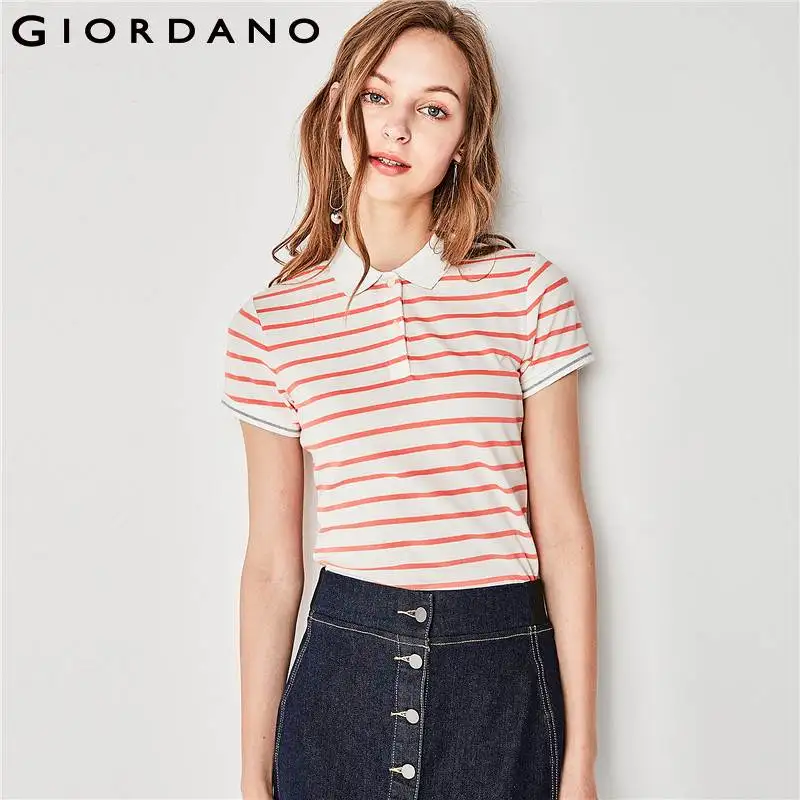ladies striped polo shirts