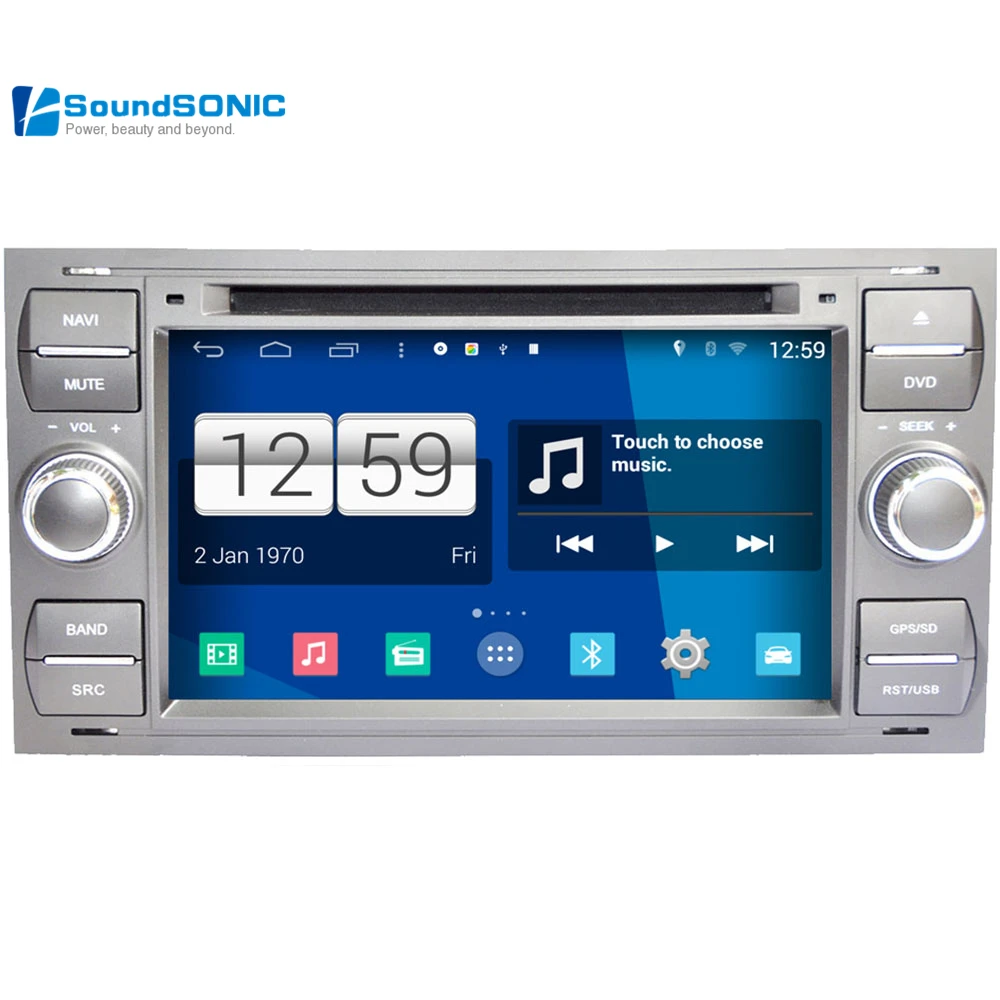 Android 4.4.4 для Ford Fiesta Transit Galaxy Fusion Mondeo стерео Радио DVD GPS навигации Мультимедиа Авто