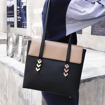 

women's bag Simple single shoulder bag female wild fashion handbag large capacity tote bag