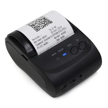 

Bluetooth Thermal Receipt Printer 58mm Pocket Printer POS Thermal Receipt Printer US Adapter Support For IOS Android Windows