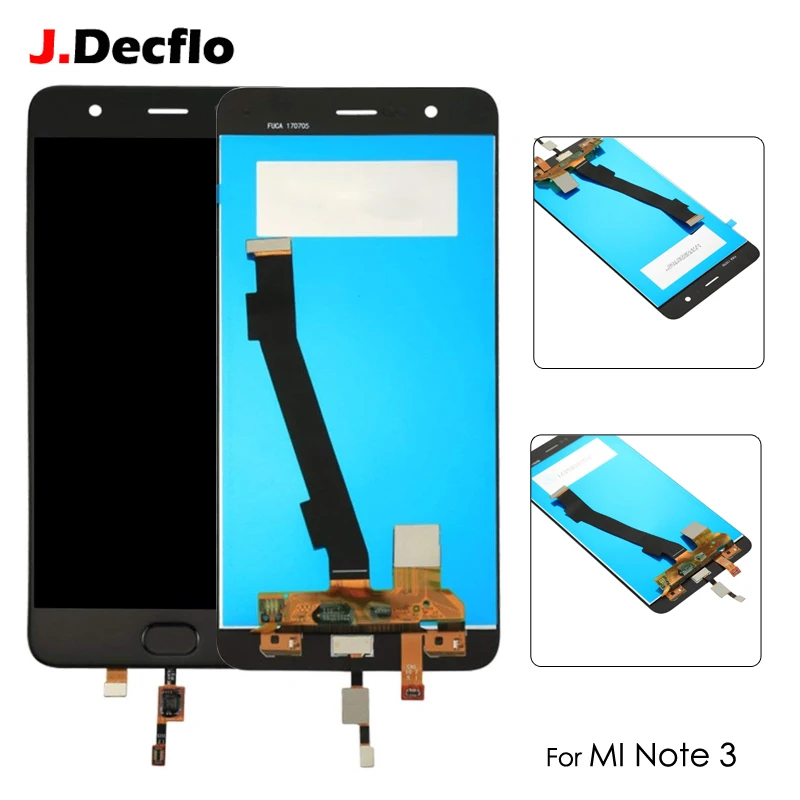 

Original LCD Display For Xiaomi Mi Note 3 Touch Screen Digitizer No Frame Full Assembly Replacement Parts 5.5'' With fingerprint