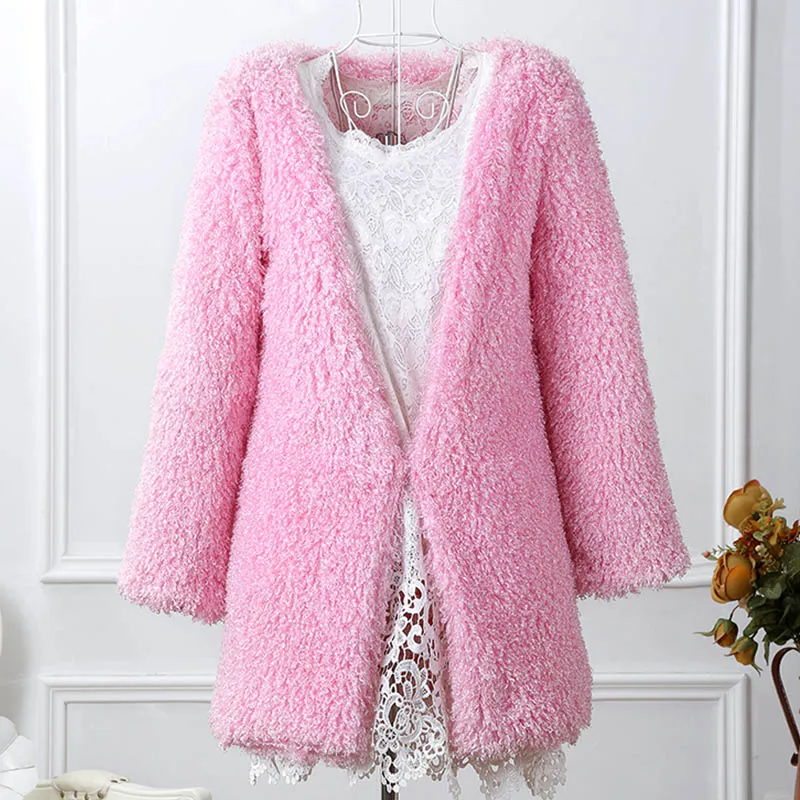 Popular Pink Faux Fur CoatBuy Cheap Pink Faux Fur Coat lots from China