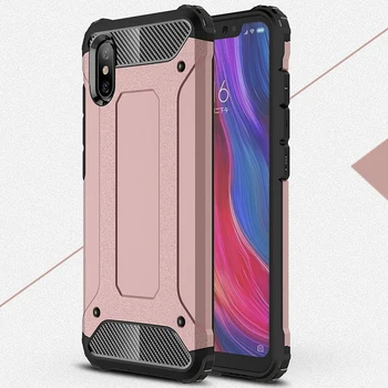 

500pcs Tough Dual Layer Hard PC+TPU Cover For Xiaomi Mi CC9 CC9E 9 8 SE Lite Max Mix 3 F1 Play Hybrid Shockproof Armor Back Case
