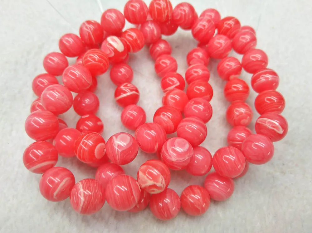 Pink Rhodochrosite Loose Beads Round Shape 4mm 6mm 8mm 10mm 12mm Full strand 16&quot | Украшения и аксессуары
