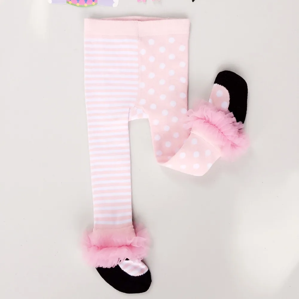 

Newborn Baby Girl Tights Toddler Infant Clothing Kids Girls Cotton Warm Pantyhose Children Lace Striped Dancing Princess Pants